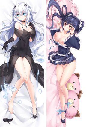 Hyperdevotion Noire Goddess Black Heart - Langes Kissen Im Angebot Umarmen - ABP-DE-SW-202