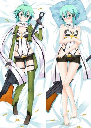 Sword Art Online Asada Shino - Kissenbezug Anime-Körperkissen Kissen-Set - ABP-DE-SW-1542